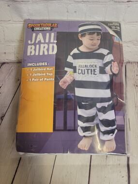 NEW Spooktacular Creations Jail Bird Halloween Costume Baby 12-18months
